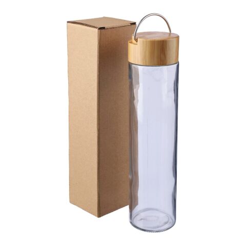 Glas Trinkflasche 500 ml Klarheit Braun