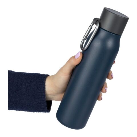 Trinkflasche aus recyceltem Edelstahl (600 ml) Cassian Weiß