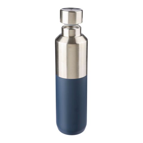 Recycelte doppelwandige Trinkflasche aus Edelstahl (600 ml) Esen Blau