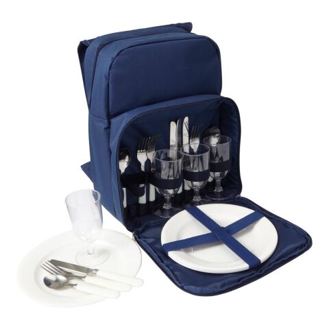 Picknick-Rucksack &#039;Bluefield&#039; aus Polyester Blau | ohne Werbeanbringung | Nicht verfügbar | Nicht verfügbar