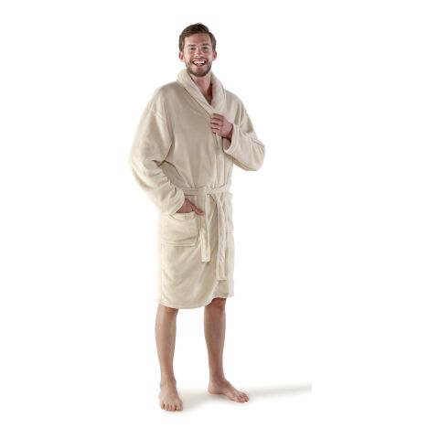 Fleece-Bademantel &#039;Wellness&#039; beige | ohne Werbeanbringung | Nicht verfügbar | Nicht verfügbar