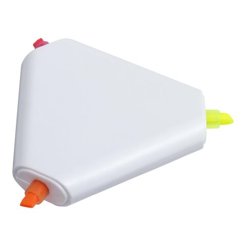 Textmarker &#039;Triangle&#039; aus Kunststoff Weiß | ohne Werbeanbringung | Nicht verfügbar | Nicht verfügbar