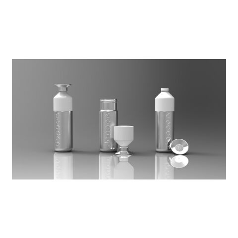 Dopper Steel 800 ml silber/weiß | ohne Werbeanbringung | Nicht verfügbar | Nicht verfügbar