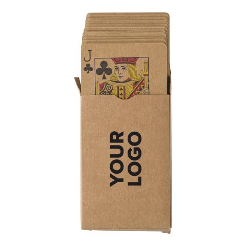 Spielkarten aus recyceltem Papier Braun | ohne Werbeanbringung | Nicht verfügbar | Nicht verfügbar