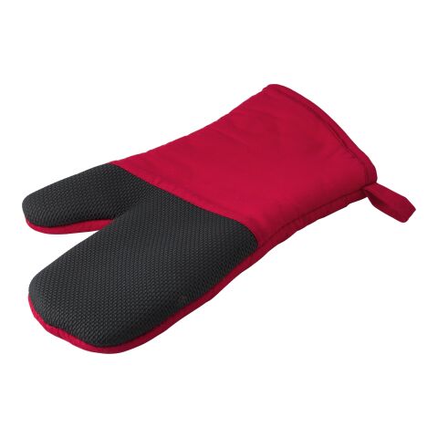 Ofenhandschuhe aus Baumwolle Elsie Rot | ohne Werbeanbringung | Nicht verfügbar | Nicht verfügbar