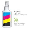 50 ml Spray - Sonnenschutzspray LSF 50 - Body Label Weiß | ohne Werbeanbringung