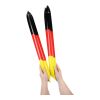 Klopfschlauch-Sticks, selbstaufblasend "Deutschland" Deutschland-Farben | 1-farbiger Siebdruck | rotes Segment | 130 mm x 50 mm