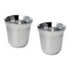 Duo 80 ml RCS-zertifiziertes Espressotassen Set aus Edelstahl  Standard | silber | ohne Werbeanbringung | Nicht verfügbar | Nicht verfügbar