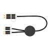 Alasia 30 cm 5-in-1 Kabel aus recyceltem Kunststoff für Datenübertragung und 27W Schnellladung Standard | schwarz | ohne Werbeanbringung | Nicht verfügbar | Nicht verfügbar