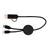 Citala 30 cm 5-in-1 Kabel aus recyceltem Kunststoff für Datenübertragung und 27W Schnellladung Standard | schwarz | ohne Werbeanbringung | Nicht verfügbar | Nicht verfügbar