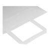 Kraft 80 g/m² Papiertasche mit flachen Griffen – 25 × 15 × 32 cm weiss