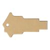Haus USB-Stick 2.0 aus recyceltem Papier Kraftpapier | 1 GB | 1-farbiger Tampondruck | Vorderseite | 36 mm x 14 mm