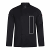 VL AGNI. Kochjacke Unisex (190 g/m²), aus Baumwolle (35 %) und recyceltem Polyester (65 %) Schwarz | ohne Werbeanbringung | Nicht verfügbar | Nicht verfügbar | Nicht verfügbar