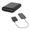 LEAKEY 8. Powerbank 8'000 mAh in recyceltem ABS (100% rABS) Schwarz | ohne Werbeanbringung