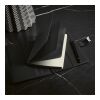Melville A5 Notizbuch rPET. Metallverschluss. 192 Seiten 70 gsm FSC-Papier Schwarz | ohne Werbeanbringung | Nicht verfügbar | Nicht verfügbar | Nicht verfügbar