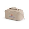 Macao 3,5L Kulturtasche aus recy.Leder. Mit Zipper und Tragegriff Natur