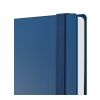Notizbuch Hardcover Easy-Book Vollkaro Gummiband schmal A5 Dunkelblau | DIN A5 | ohne Werbeanbringung | Kupferprägung inkl.