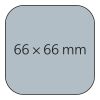 Haftnotizblock Plus Round Ecken abgerundet 66 × 66 mm | ohne Werbeanbringung