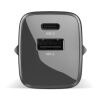 Fresh 'n Rebel 30W Schnellladegerät GaN USB-C & USB-A Dunkelgrau | ohne Werbeanbringung