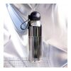 Sagaform Tekla Stahlisolierflasche Chrom (recycelt) 500 ml Chrom | Gravur | Seite 1 Oberseite | 60 mm x 35 mm
