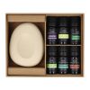 InsideOut Aroma Pebble Geschenkset mit 6 ätherischen Ölen Ecru