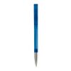 Kugelschreiber Nash Transparent mit Metallspitze Blau Weiss-Blau Weiss | 1-farbiger Tampondruck | Clip | 30 mm x 5 mm | Nicht verfügbar