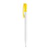 Kugelschreiber Nash Hardcolour Weiss-Gelb | 1-farbiger Tampondruck | Clip | 30 mm x 5 mm | Nicht verfügbar