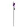 Kugelschreiber Futurepoint Hardcolour Weiss-Transparent Violett | 1-farbiger Siebdruck | in Verlängerung vom Clip | 50 mm x 25 mm | Nicht verfügbar