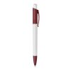 Kugelschreiber Kamal hardcolour Weiss-Dunkelrot | 1-farbiger Siebdruck | 180° vom Clip | 40 mm x 25 mm | Nicht verfügbar