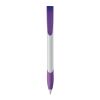 Kugelschreiber Apollo Hardcolour Weiss-Transparent Violett | 1-farbiger Siebdruck | 90° vom Clip | 40 mm x 25 mm | Nicht verfügbar