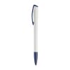 Kugelschreiber Deniro Hardcolour Weiss-Dunkelblau | 1-farbiger Siebdruck | 90° vom Clip | 45 mm x 25 mm | Nicht verfügbar