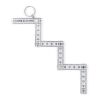 Kalibrierter faltbarer Linealring 0,5m Weiss | 1-farbiger Tampondruck | Seite 2 | 40 mm x 15 mm