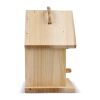 Kleines Vogelhäuschen aus FSC-Holz Natur | ohne Werbeanbringung | Nicht verfügbar | Nicht verfügbar