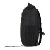 R-PET 600D Rolltop Fahrrad-Rucksack 20L Schwarz