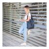 rPET 600D Navi Laptop-Rucksack 36 x 40 x 10 cm blau/schwarz | Digital Transferdruck | Vorderseite | 180 mm x 190 mm