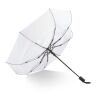 Daintree 190T Pongee 21.5" Faltbarer winddichter Regenschirm Auto open Weiss