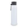 Karabiner mattierte Isolierflasche 600 ml Weiss