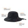 Nordic Drift RCS Horizon UPF 50+ Bucket-Hat schwarz