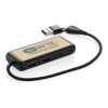 Link Dual Input USB Hub aus RCS rec. Kunststoff und Bambus schwarz | ohne Werbeanbringung | Nicht verfügbar | Nicht verfügbar