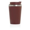 Java 350ml doppelwandiger Becher aus RCS recyceltem PP rot | ohne Werbeanbringung | Nicht verfügbar | Nicht verfügbar