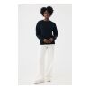 IQONIQ Torla Rundhals-Pullover aus recycelter Baumwolle schwarz | 4XL