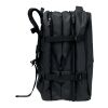 Erweiterbarer RPET-Rucksack schwarz
