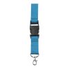 Lanyard 'Slam' aus Polyester Hellblau