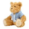 Plüsch-Teddybär 'Olaf' mit aufgestickten Augen Hellblau