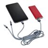 3-in-1 Ladekabel 'Belfast' aus Aluminium und Nylon Schwarz