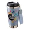 Doppelwandiger Trinkbecher aus recyceltem Edelstahl 500 ml Kayla pastellrosa