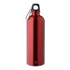 Recycelte einwandige Edelstahlflasche (750 ml) Emeric Rot