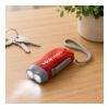 LED-Dynamotaschenlampe 'Mission' aus Kunststoff Silber