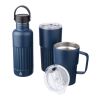 Recycelter doppelwandiger Trinkbecher aus Edelstahl (500 ml) Kael Blau