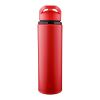 Recycelte Trinkflasche aus Edelstahl (500 ml) Zeno Rot